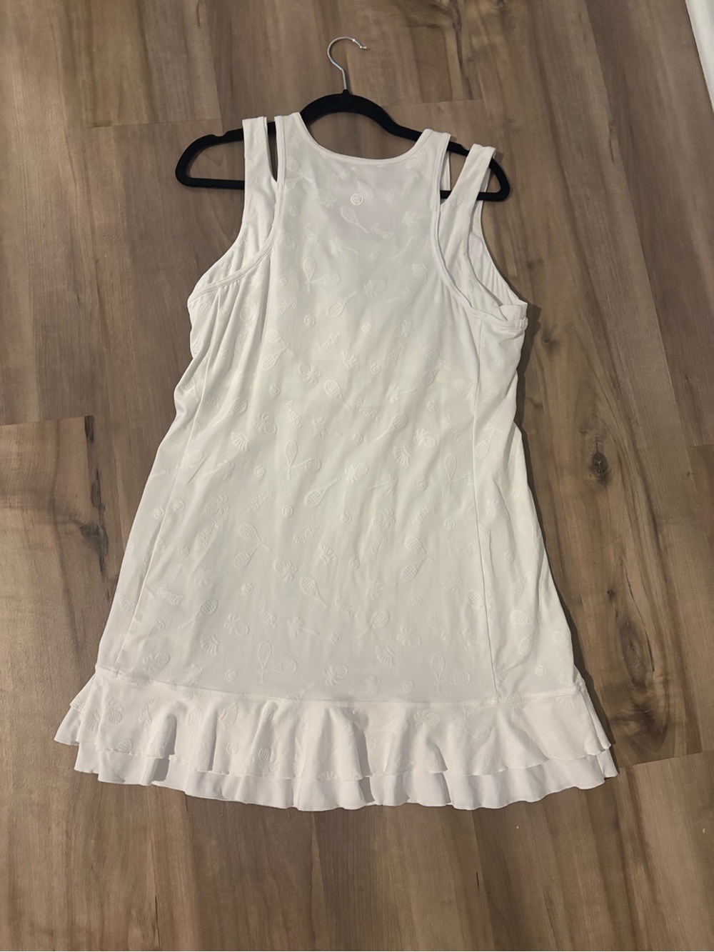 Lilly Pulitzer Luxletic Delphina tennis dress in white textured pattern size XL - Picture 3 of 3
